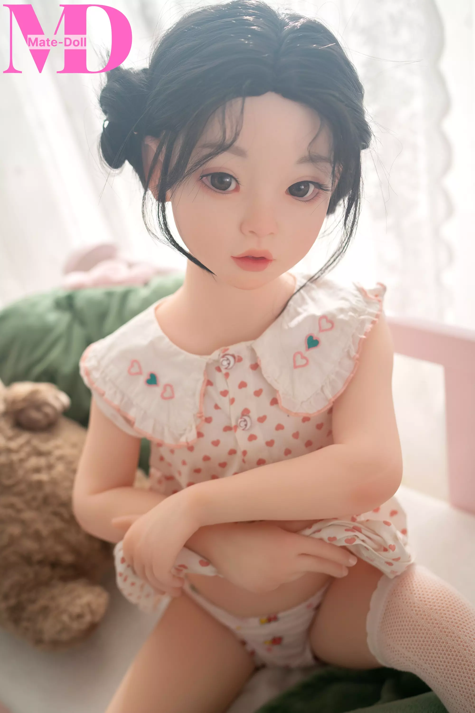 SILICONE HEAD DOLL 110cm G58# Silicone+TPE Mini Sex Doll Cute