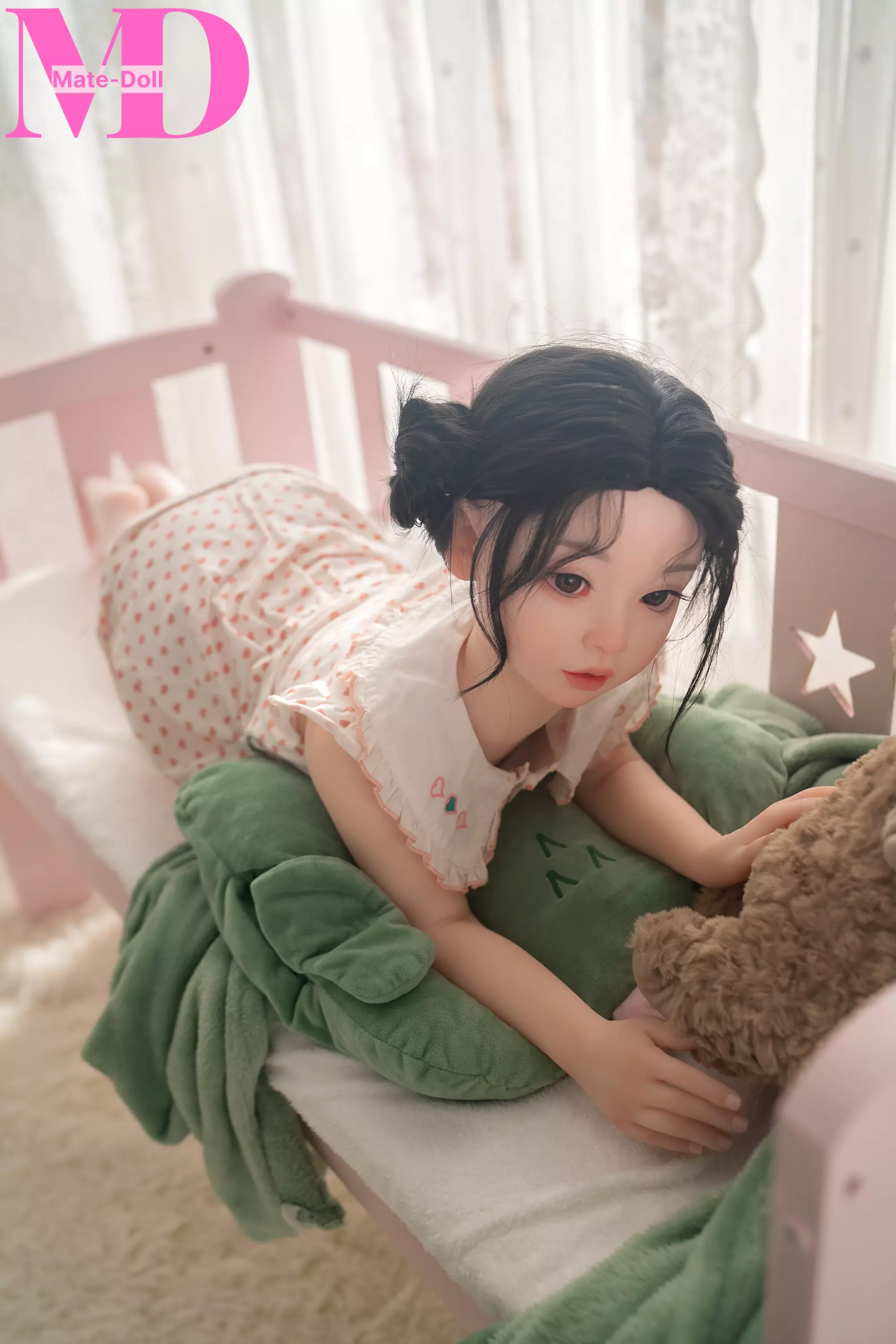 SILICONE HEAD DOLL 110cm G58# Silicone+TPE Mini Sex Doll Cute