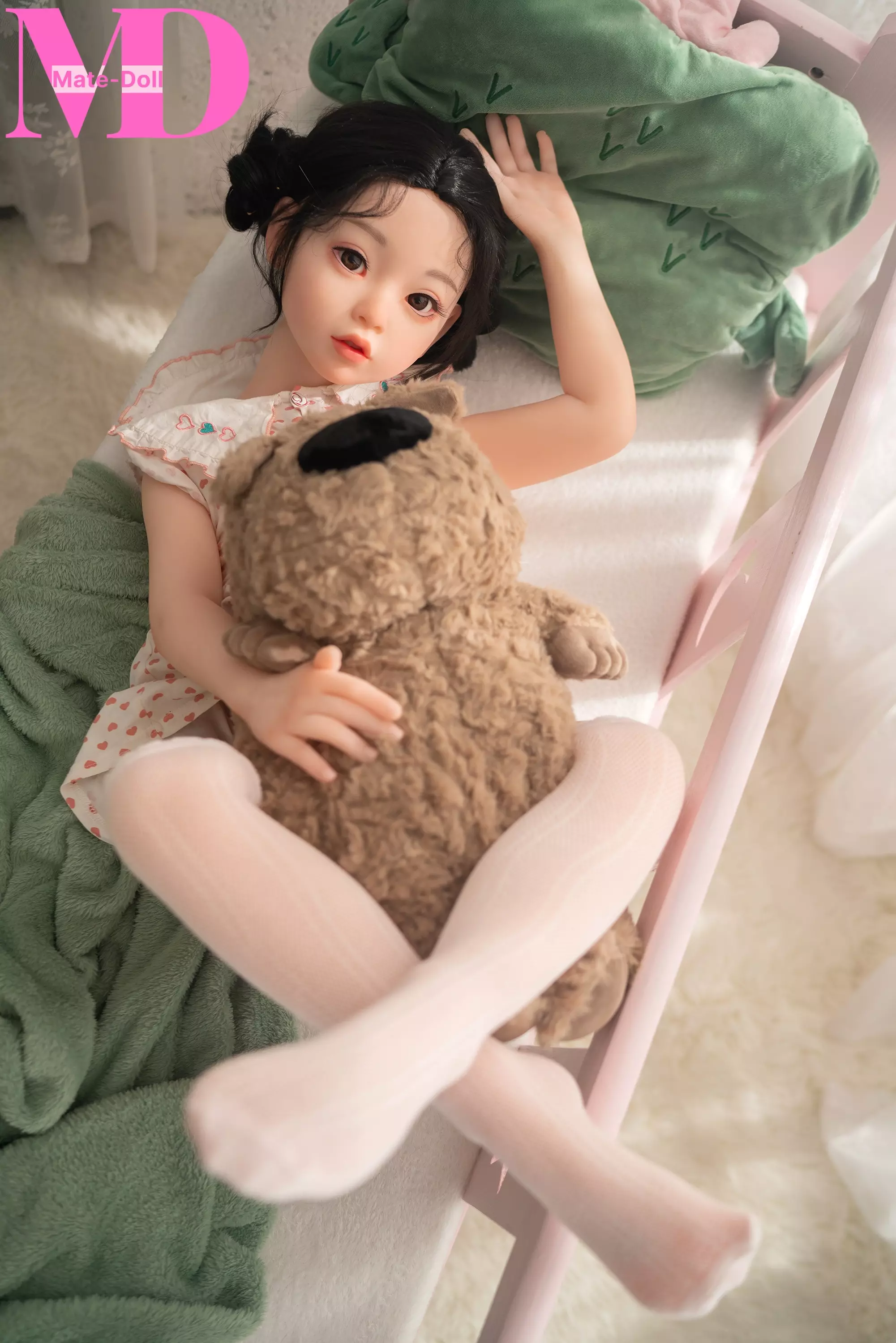 SILICONE HEAD DOLL 110cm G58# Silicone+TPE Mini Sex Doll Cute